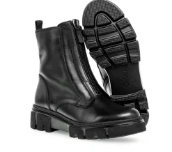 Gabor Biker Boots Leder Wechselfußbett schwarz S23 31.733.27