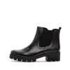 Gabor Chelsea Boots Leder Wechselfußbett derbe Sohle schwarz S23 31.710.27