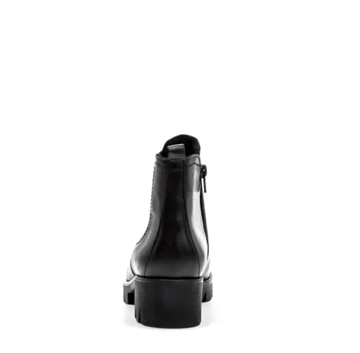 Gabor Chelsea Boots Leder Wechselfußbett derbe Sohle schwarz S23 31.710.27