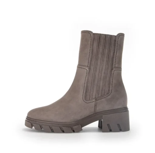 Gabor Chelsea Boots Rauleder Wechselfußbett Comfort- Mehrweite G grau S23 32.761.42