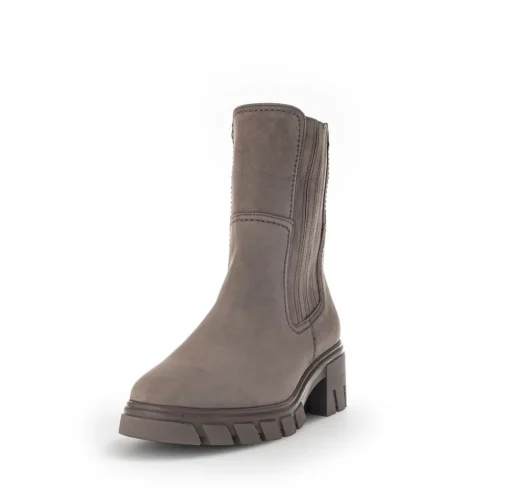 Gabor Chelsea Boots Rauleder Wechselfußbett Comfort- Mehrweite G grau S23 32.761.42
