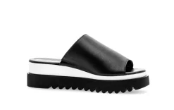 Gabor Damen Pantolette Leder Sägezahnsohle schwarz S14 44.613.27