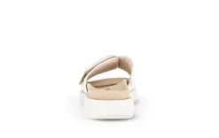 Gabor Damen Pantolette Zierschnalle Bastoptik beige S14 43.754.42