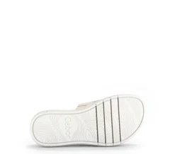 Gabor Damen Pantolette Zierschnalle Bastoptik beige S14 43.754.42