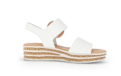 Gabor Damen Plateau Sandale Leder weiß S14 44.550.20