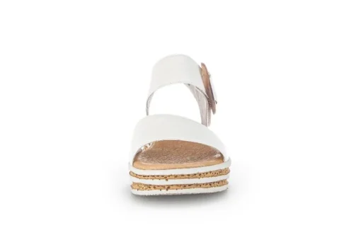 Gabor Damen Plateau Sandale Leder weiß S14 44.550.20