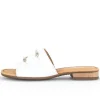 Gabor Pantolette Leder  Zierschnalle  COMFORT-Mehrweite G weiß S14 42.792.50
