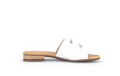 Gabor Pantolette Leder  Zierschnalle  COMFORT-Mehrweite G weiß S14 42.792.50