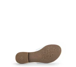 Gabor Pantolette Leder  Zierschnalle  COMFORT-Mehrweite G weiß S14 42.792.50