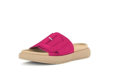 Gabor Pantolette Rauleder große Zierschnalle pink S14 43.751.10
