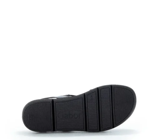 Gabor Plateau Sandale Leder schwarz S12  84.603.27