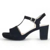 Gabor Riemchensandale Rauleder COMFORT-Mehrweite G schwarz S14  42.391.47