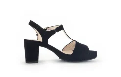 Gabor Riemchensandale Rauleder COMFORT-Mehrweite G schwarz S14  42.391.47