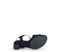 Gabor Riemchensandale Rauleder COMFORT-Mehrweite G schwarz S14  42.391.47