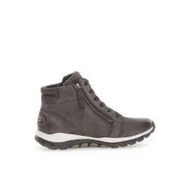 Gabor rollingsoft Schnürstiefelette Rauleder Wechselfußbett grau S23 36.868.39