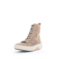 Gabor rollingsoft Schnürstiefelette Rauleder Wechselfußbett beige S22 96.805.44