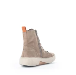 Gabor rollingsoft Schnürstiefelette Rauleder Wechselfußbett beige S22 96.805.44