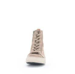 Gabor rollingsoft Schnürstiefelette Rauleder Wechselfußbett beige S22 96.805.44