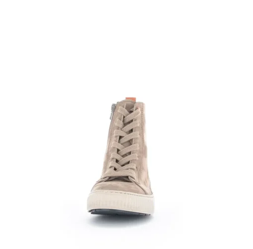 Gabor rollingsoft Schnürstiefelette Rauleder Wechselfußbett beige S22 96.805.44