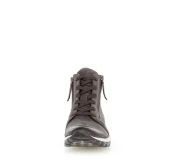 Gabor rollingsoft Schnürstiefelette Rauleder Wechselfußbett grau S23 36.868.39