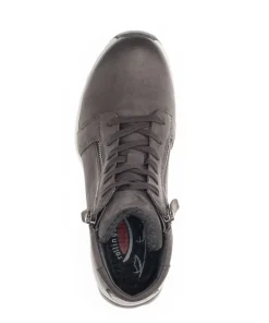 Gabor rollingsoft Schnürstiefelette Rauleder Wechselfußbett grau S23 36.868.39