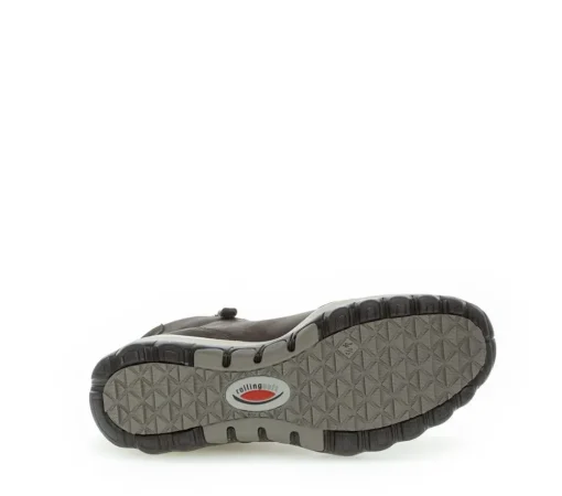 Gabor rollingsoft Schnürstiefelette Rauleder Wechselfußbett grau S23 36.868.39
