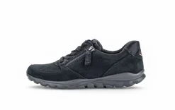Gabor rollingsoft Sneaker low Rauleder Wechselfußbett blau S23 36.968.26
