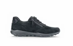 Gabor rollingsoft Sneaker low Rauleder Wechselfußbett blau S23 36.968.26