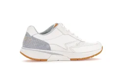 Gabor rollingsoft Sneaker Leder Materialmix Wechelfußbett weiß S14  9.876.51