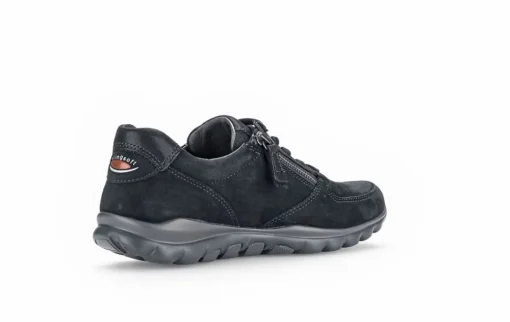 Gabor rollingsoft Sneaker low Rauleder Wechselfußbett blau S23 36.968.26