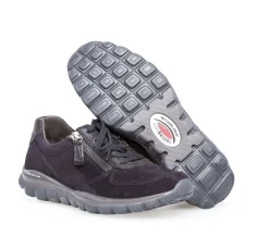 Gabor rollingsoft Sneaker low Rauleder Wechselfußbett blau S23 36.968.26