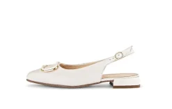 Gabor Slingpumps Leder Zierschnalle COMFORT-Mehrweite G creme S14  42.242.53