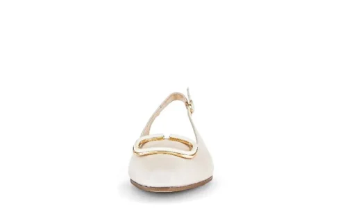Gabor Slingpumps Leder Zierschnalle COMFORT-Mehrweite G creme S14  42.242.53