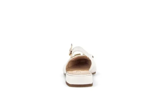 Gabor Slingpumps Leder Zierschnalle COMFORT-Mehrweite G creme S14  42.242.53