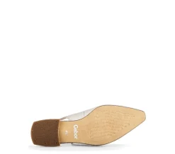 Gabor Slingpumps Leder Zierschnalle COMFORT-Mehrweite G creme S14  42.242.53
