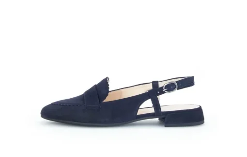Gabor Slingpumps Rauleder blau S14 41.501.16