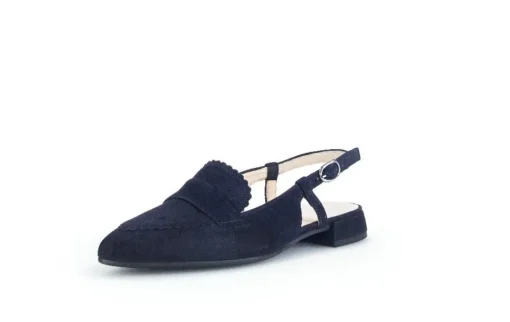 Gabor Slingpumps Rauleder blau S14 41.501.16