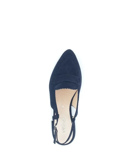 Gabor Slingpumps Rauleder blau S14 41.501.16