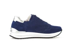 Gabor Sneaker low Leder Comfort- Mehrweite H Wechselfußbett blau S14 46.528.36