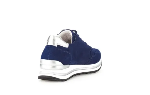 Gabor Sneaker low Leder Comfort- Mehrweite H Wechselfußbett blau S14 46.528.36