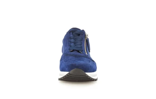 Gabor Sneaker low Leder Comfort- Mehrweite H Wechselfußbett blau S14 46.528.36