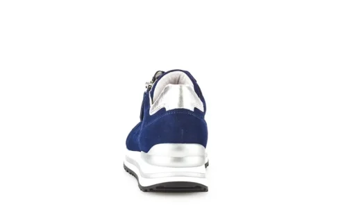 Gabor Sneaker low Leder Comfort- Mehrweite H Wechselfußbett blau S14 46.528.36