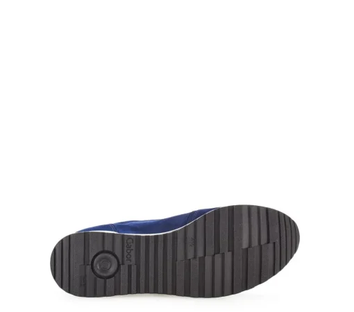 Gabor Sneaker low Leder Comfort- Mehrweite H Wechselfußbett blau S14 46.528.36