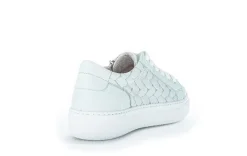 Gabor Sneaker low Leder Flechtoptik Wechselfußbett blau S12 83.324.26