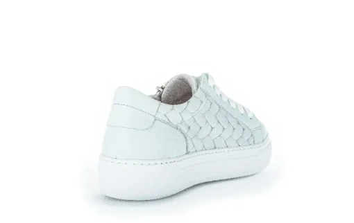 Gabor Sneaker low Leder Flechtoptik Wechselfußbett blau S12 83.324.26