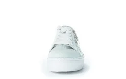Gabor Sneaker low Leder Flechtoptik Wechselfußbett blau S12 83.324.26