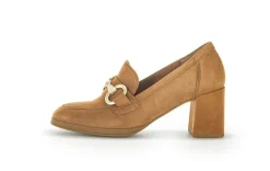 Gabor Trotteur Hochfrontpumps Rauleder Schmuck-detail braun S23 35.292.14