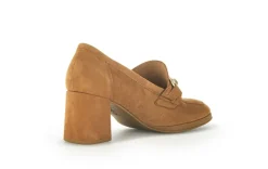 Gabor Trotteur Hochfrontpumps Rauleder Schmuck-detail braun S23 35.292.14