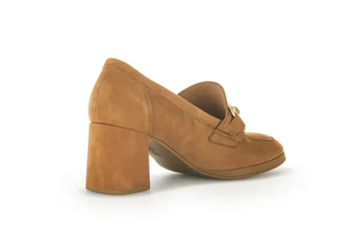 Gabor Trotteur Hochfrontpumps Rauleder Schmuck-detail braun S23 35.292.14