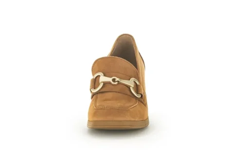 Gabor Trotteur Hochfrontpumps Rauleder Schmuck-detail braun S23 35.292.14